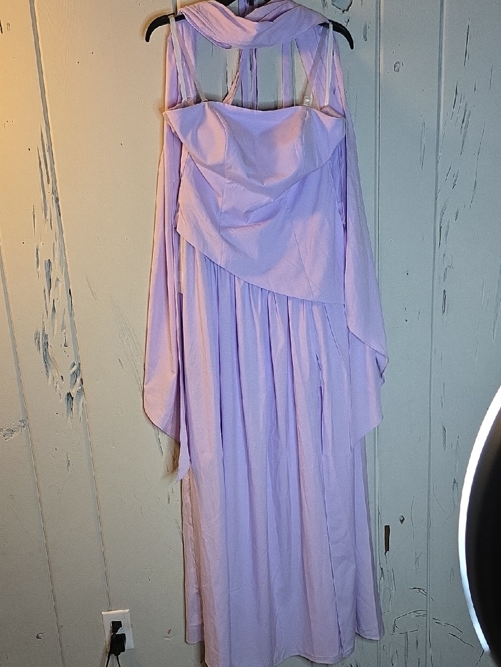 Lilac Strapless Evening Dress - Women Dresses